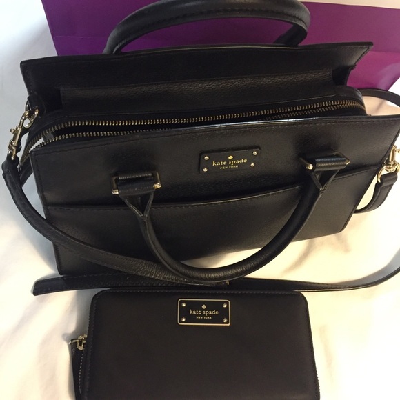 KateSpade Caley Grove Black Satchel - Picture 6 of 8